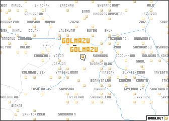 map of Golmāzū