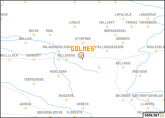 map of Golmés