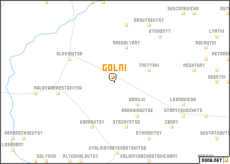 map of Golʼni