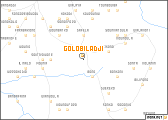 map of Golobiladji