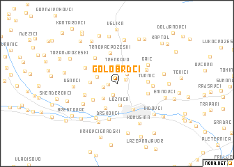 map of Golobrdci