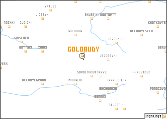 map of Golobudy