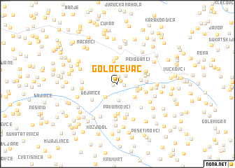 map of Goločevac