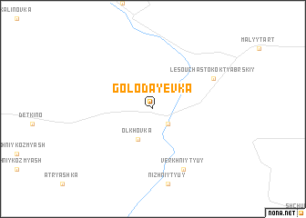 map of Golodayevka