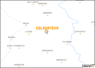 map of Golodayevo