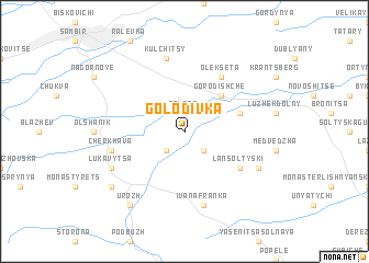 map of Golodivka