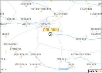 map of Golodʼki