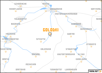 map of Golodʼki