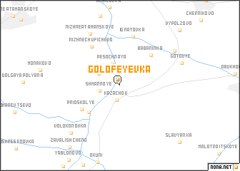 map of Golofeyevka