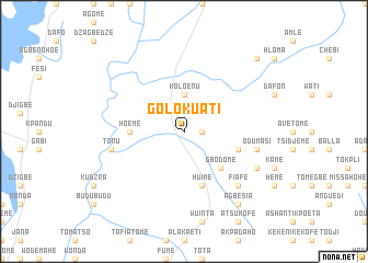 map of Golokuati