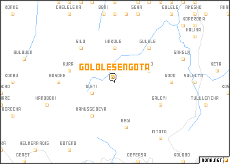 map of Gololē Sengota