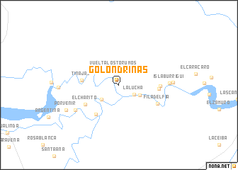 map of Golondrinas