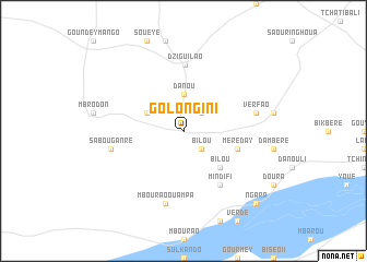 map of Golongini