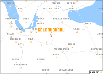 map of Golonhoubou