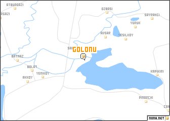 map of Gölönü