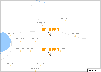 map of Gölören