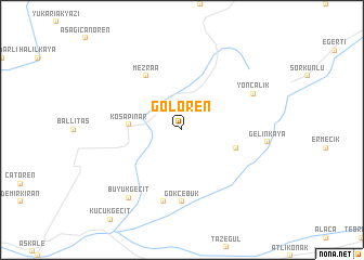 map of Gölören