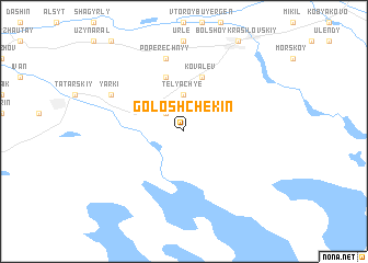 map of Goloshchëkin