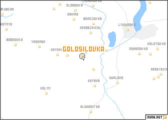 map of Golosilovka