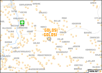 map of Gološi