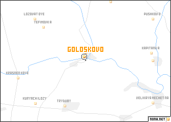 map of Goloskovo