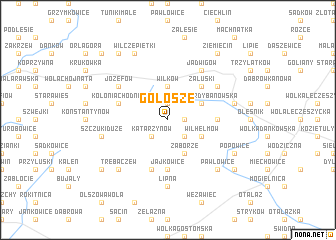 map of Gołosze