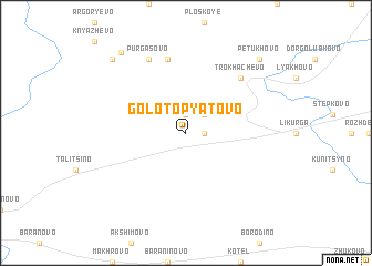 map of Golotopyatovo