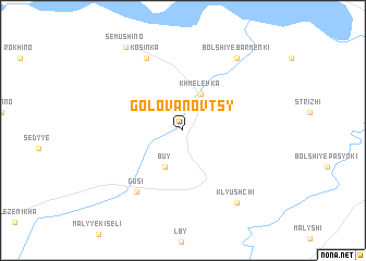 map of Golovanovtsy