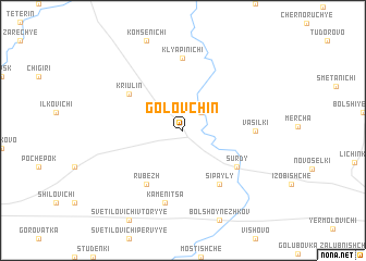 map of Golovchin