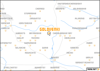 map of Golovenʼki