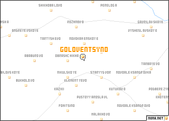 map of Goloventsyno