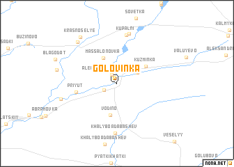 map of Golovinka