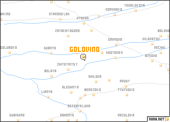 map of Golovino
