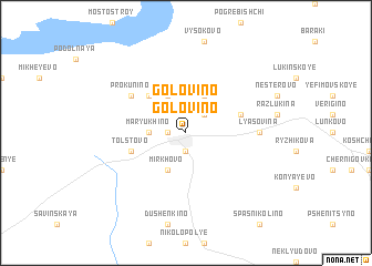 map of Golovino