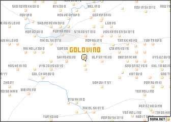 map of Golovino