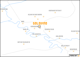 map of Golovino