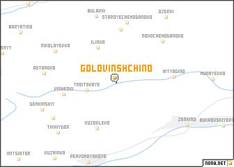 map of Golovinshchino