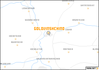 map of Golovinshchino