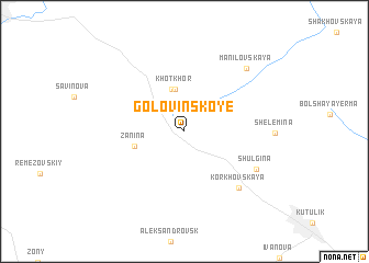 map of Golovinskoye