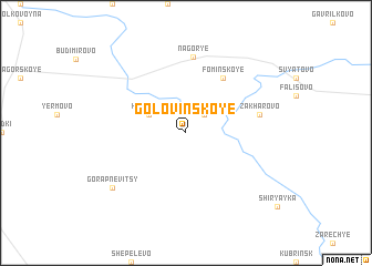 map of Golovinskoye