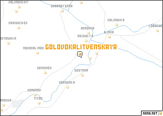 map of Golovo-Kalitvenskaya