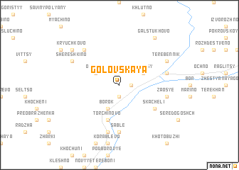 map of Golovskaya