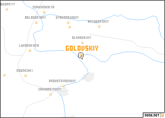 map of Golovskiy