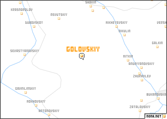 map of Golovskiy