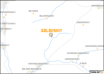 map of Golovskiy