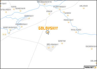 map of Golovskiy