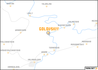 map of Golovskiy