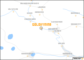 map of Golovyrina