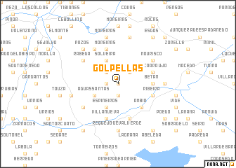 map of Golpellás