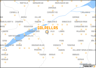 map of Golpellás